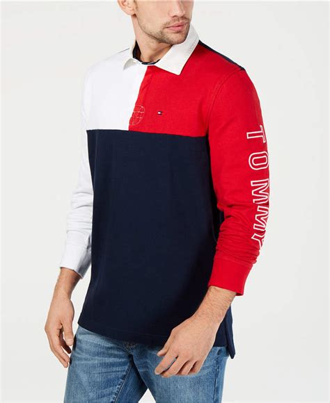 polo manga larga tommy hilfiger rugby